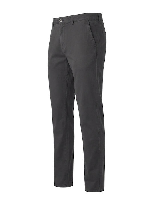 Chino Elastic Trousers in Regular Fit Gray