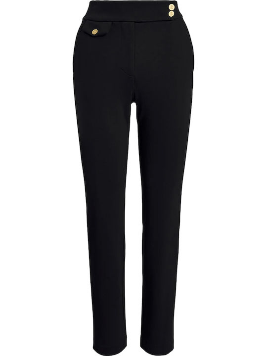 Women's Fabric Trousers Black