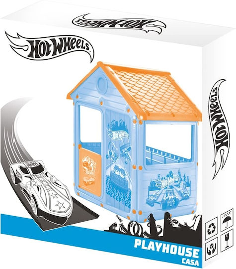 Dolu Kids Garden Playhouse Hot Wheels Blue 125x100x104cm