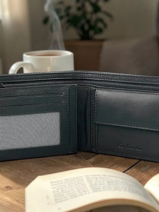 Portofel Bărbătesc din Piele cu RFID Negru