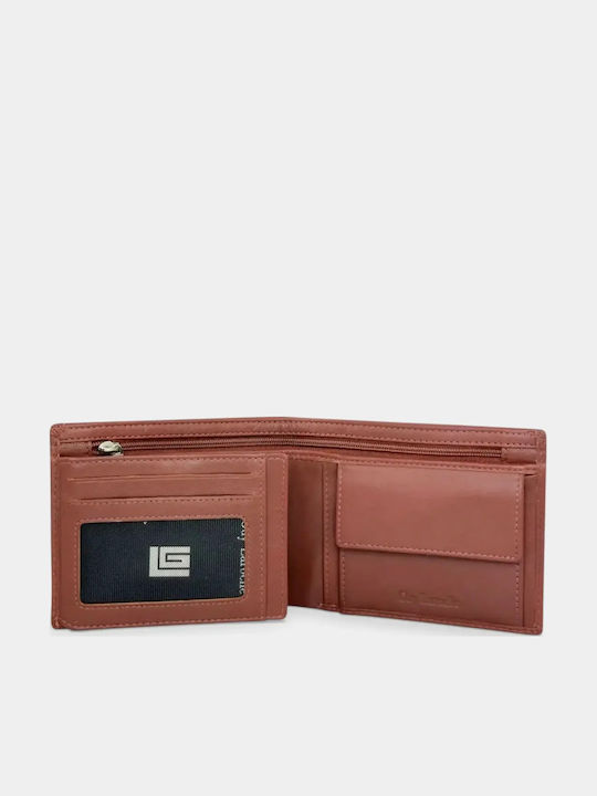 Guy Laroche Leder Herrenbrieftasche mit RFID Tabac Braun