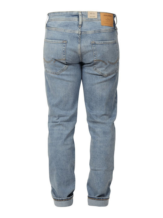 Men's Elastic Light Blue Jeans Pants