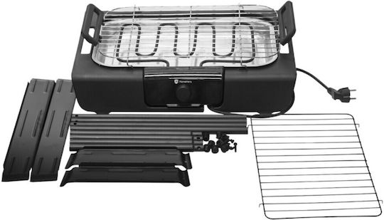 HomeVero Tabletop Electric Grill Grate 2000W with Adjustable Thermostat 40x24cm