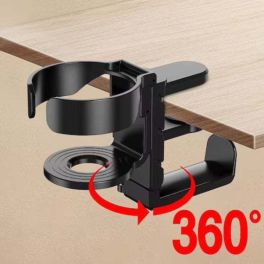 Powertech Desk Headphone Stand Black