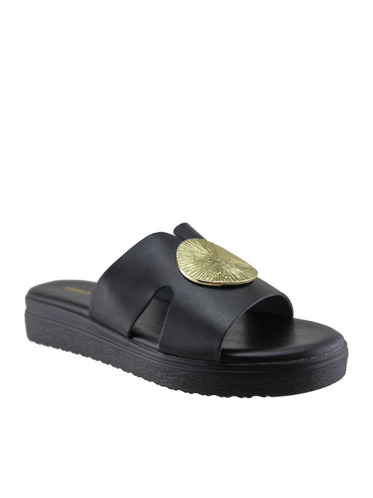 Γυναικεία Σανδάλια Flatforms Μαύρα