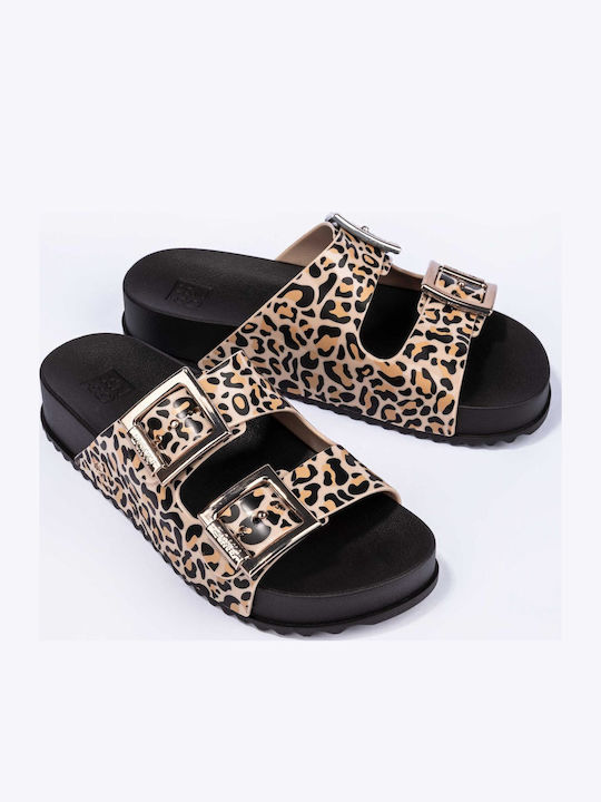 Women's Flip Flops in Brown Color