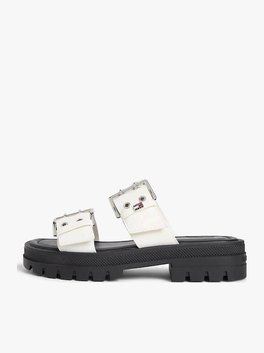 Buckle Strap Дамски Сандали Екрю