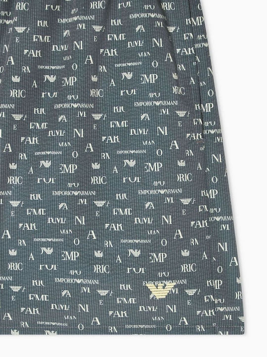Mid Men's Swim Shorts Print Eagle Green with Patterns
