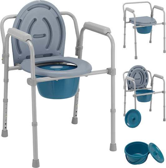 Bakaji Toilet Chair with Backrest 02001904