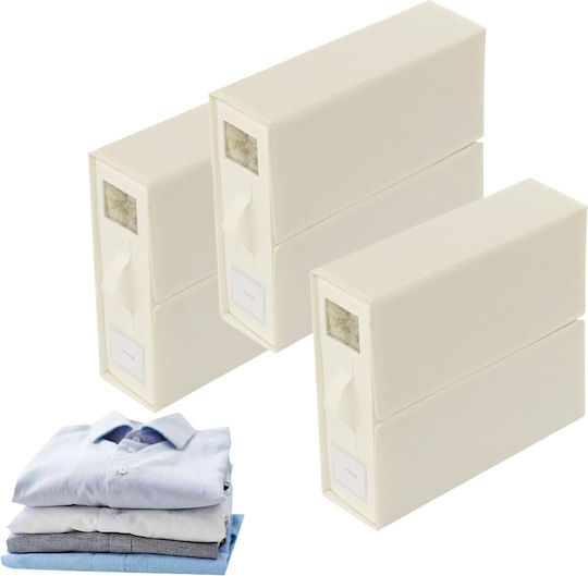 Alista Home Cutie de Depozitare din Material Textil Ecru 38x33x12cm