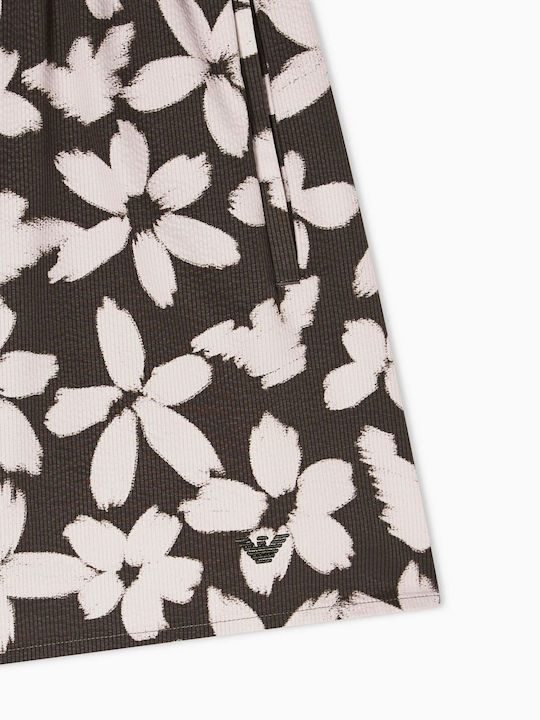Mid Men's Swimwear Shorts Flower Eagle Olive Floral