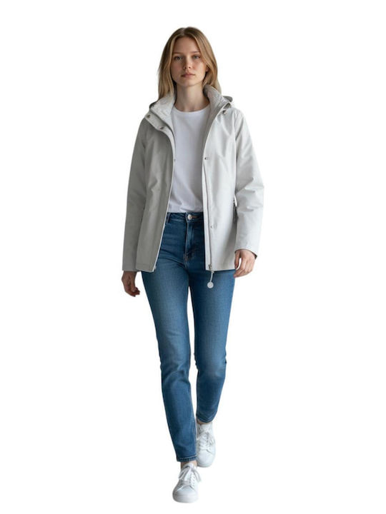 Damen Jacke Für Frühling - Herbst Weiß