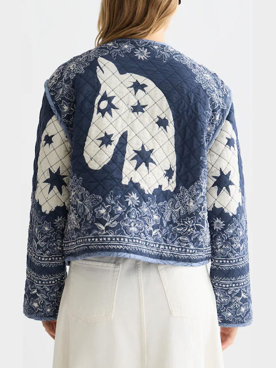 Scotch & Soda Μπουφάν Διπλής Όψης Μπλε