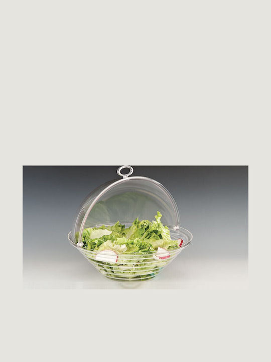 Raki Bol Pentru Salată Transparent 34x34cm