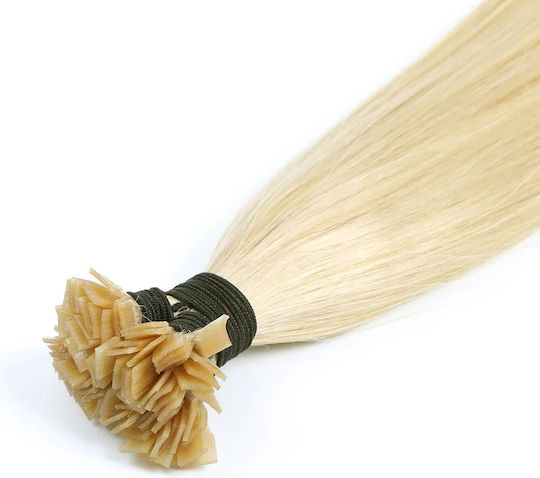 Remy Hair Keratin Extension with Remy Human Hair in Platinum Blonde Colour 60 65cm