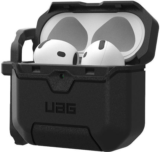 UAG Scout Silicone Case with Hook in Black for Apple AirPods 4
