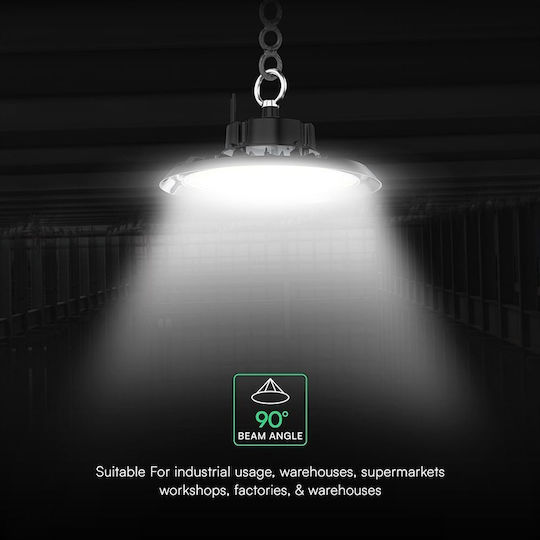 V-TAC Commercial Bell Light 150W Cool White 20200lm with Built-in LED Black