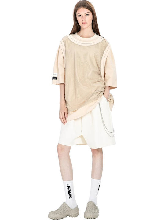 Mod Wave Movement Men's Bermuda Shorts Beige