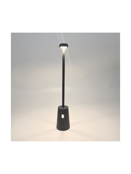 Zambelis Lights Επιτραπέζιo Φωτιστικό LED Εξωτερικού Χώρου 2W με Θερμό Λευκό Φως Μαύρο