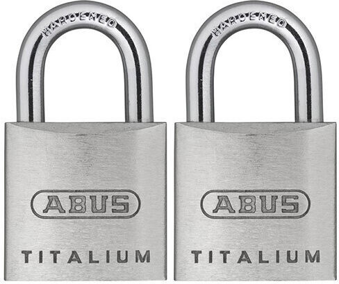 Abus Titalium Λουκέτο Πέταλο με Κλειδί 2τμχ