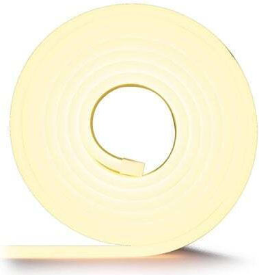 Ibiza Sound Bandă LED Impermeabilă 12V Lumină Alb Cald 5m Neon Flex
