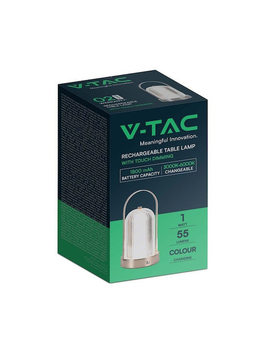V-TAC Διακοσμητικό Φωτιστικό LED Ρυθμιζόμενο Λευκό 12εκ.
