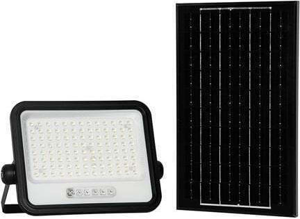V-TAC Waterproof Solar LED Flood Light 200W Warm White 2000K With Remote Control IP65