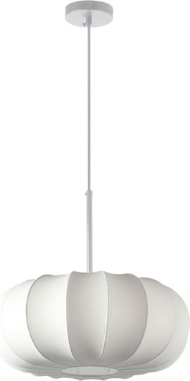 Eurolamp Pompia Κρεμαστό Φωτιστικό Λευκό 40x40x16.5εκ. Eurolamp Pompia Κρεμαστό Φωτιστικό Λευκό 40x40x16.5εκ.