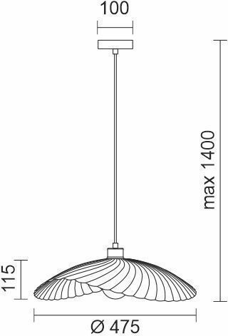 Spot Light Deckenleuchte Schwarz mit Lampenbirnensockel E27