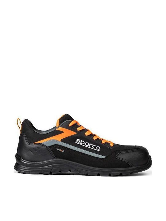 Sparco Nitro Advanced Elfyn S3s Sr Fo Sc Esd Black Fluo Orange En Iso 20345:2022 + A1:2024 Btb0044b0e330