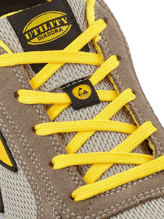 Utility Diadora Run A Box Low Safety Shoes Beige S1PS with ESD FO SR Certification