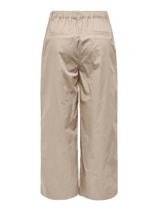 Women's Fabric Trousers Beige