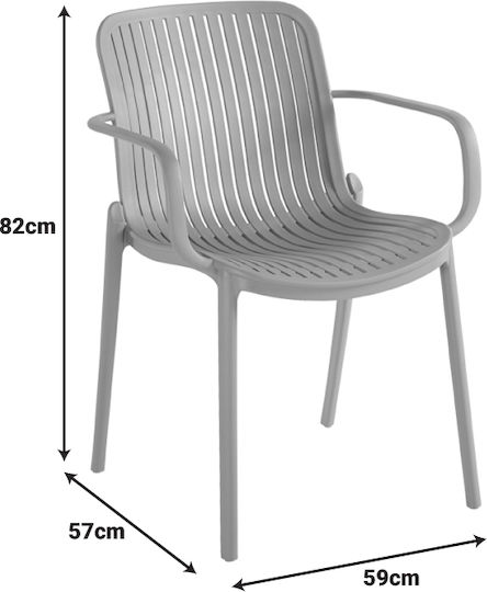 Pakketo Gartenstühle Polypropylen Teragi Grüne 59x57x82cm