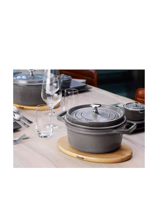 Staub Γάστρα Στρογγυλή Μαντεμένια 28.7x27.1cm 2.6lt