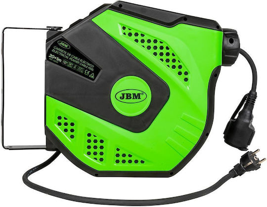 JBM Затворен тип 1 място с кабел 20м с диаметър 3 x 1.5mm² Waterproof Зелен