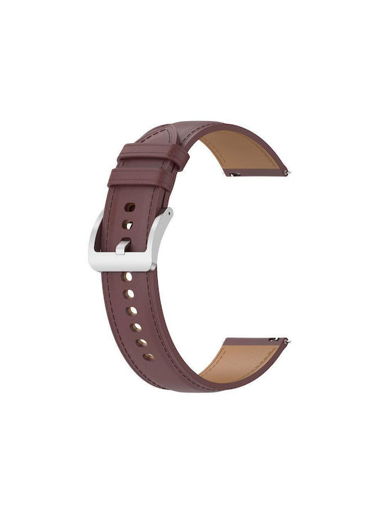 Samsung Galaxy Watch 6 6 Класическа Кожена Каишка За Смарт Часовник Тъмнокафява
