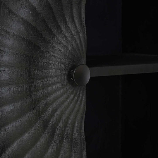 Μπουφές Ξύλινος Μαύρο 105x30x68cm