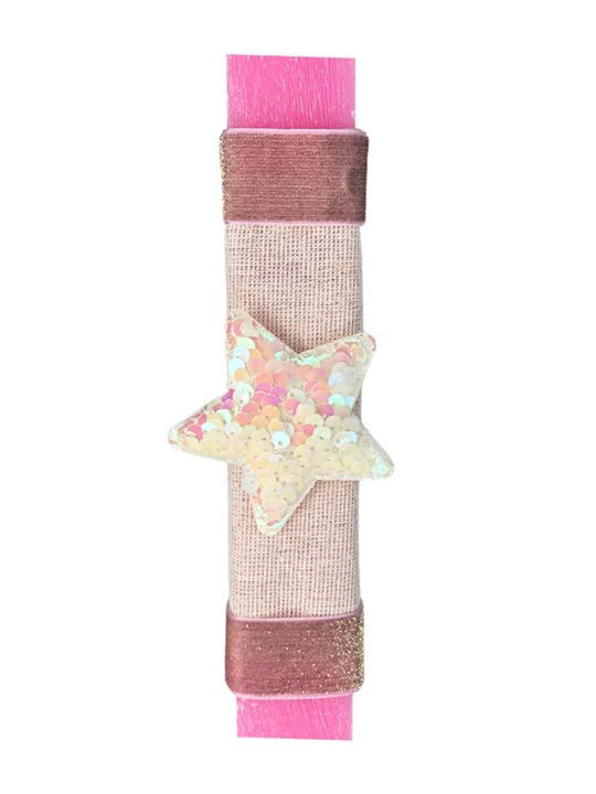 Handgefertigte Beduftete Osterkerze Für Mädchen Funkelnder Rucksack Einhorn Rosa Stern
