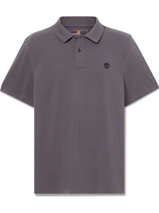 Millers River Pique Polo Short Sleeve Black Shirt