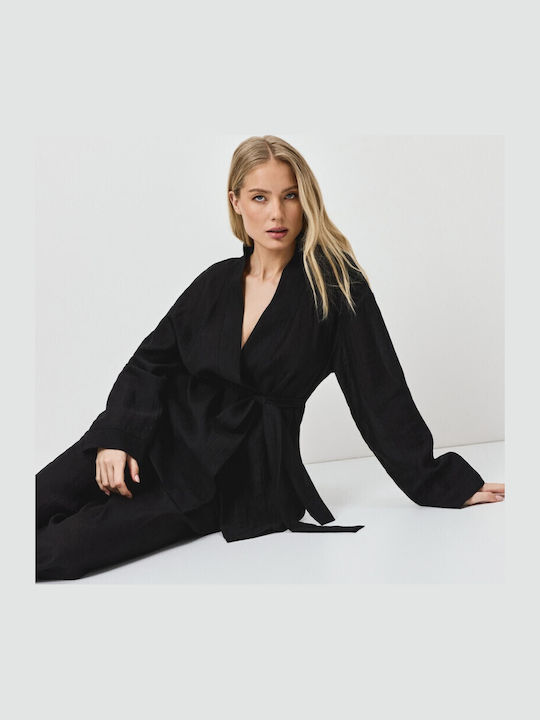Aruelle Summer Women's Pyjama Set Black