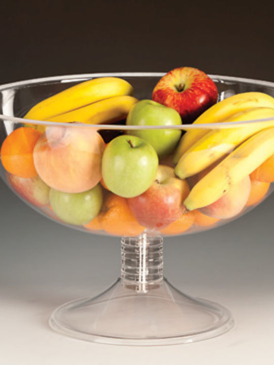 Raki Bol Rotund Pentru Fructe Din Plastic Transparent 43x43x30cm Raki Bol Rotund Pentru Fructe Din Plastic Transparent 43x43x30cm
