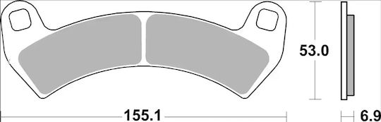 Brembo Μεταλλικά Τακάκια 07po14sx 1 Σετ 1 Δαγκάνα