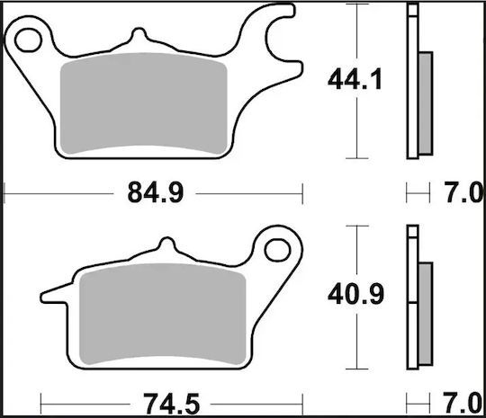 Brembo Carbon Τακάκια 07ka30cc 1 Σετ 1 Δαγκάνα