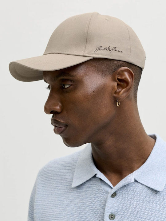 Jack & Jones Men's Beige Baseball Cap 12288498