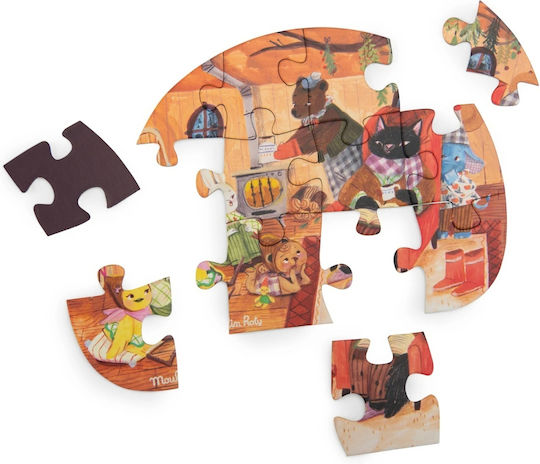 Παιδικό Puzzle για 3+ Ετών 12pcs Moulin Roty