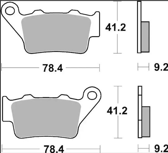 Brembo Карбон Мотоциклетни Накладки 07bb02cc Bmw F 650 Gs Abs 01-08 Beta Euro 350 99-03 1 Комплект 1 Апарат