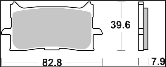 Brembo Metallische Motorradbremsbeläge 07ho62la 1 Satz 1 Bremssattel