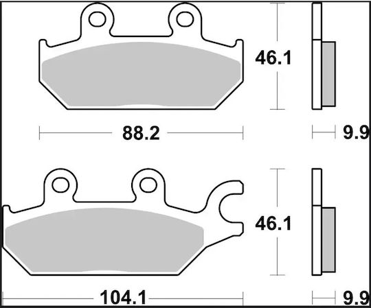 Brembo Μεταλλικά Τακάκια 07gr97sd 1 Σετ 1 Δαγκάνα