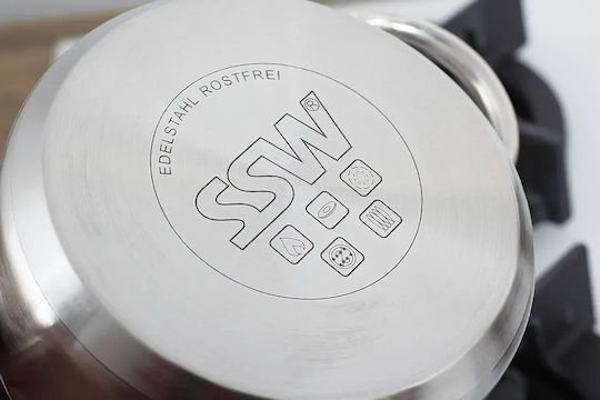 Ssw Oală Adâncă din Oțel Inoxidabil 3.6lt