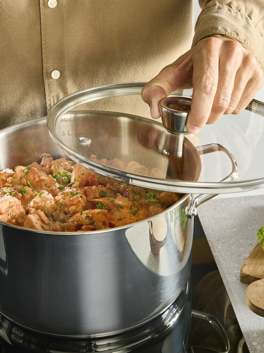 Tefal Emotion+ Rostfreier Stahl Kochtopf 11,4l / 30cm